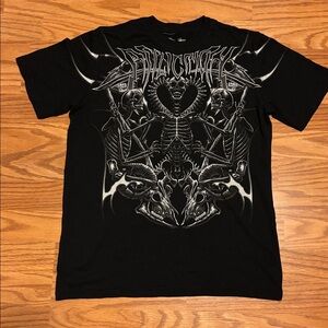 Affliction Kids Imperial Beast Black T-Shirt size large NWOT